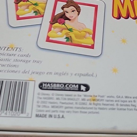 The Disney Edition Memory Matching Game MB Milton Bradley 41020 COMPLETE 2002 - Picture 12 of 14